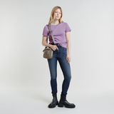 G-STAR Outlet Faux Embro Logo Top Purple