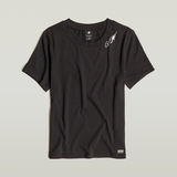G-STAR Outlet Faux Embro Logo Top Black