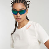 G-STAR Outlet Faux Embro Logo Top White