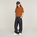 G-STAR Outlet Girls Top Loose Crop Brown