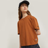 G-STAR Outlet Girls Top Loose Crop Brown