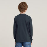 G-STAR Outlet Camiseta Regular para Niños Azul oscuro