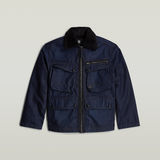 G-STAR Outlet Utility Sherpa Jacket Dark blue