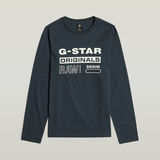 G-STAR Outlet Camiseta Regular para Niños Azul oscuro