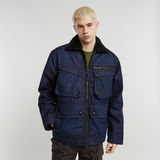 G-STAR Outlet Utility Sherpa Jacket Dark blue