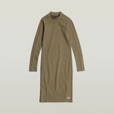 G-STAR Outlet Ergonomic Slim Rib Dress Green