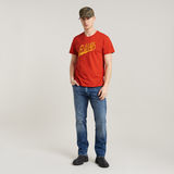 G-STAR Outlet Embro RAW Graphic T-Shirt Red