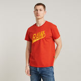 G-STAR Outlet Embro RAW Graphic T-Shirt Red