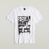 G-STAR Outlet Underground Graphic T-Shirt White