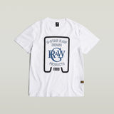 G-STAR Outlet Multicolor Graphic T-Shirt White