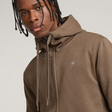 G-STAR Outlet Premium Core Hooded Sweater Brown