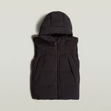 G-STAR Outlet G- Whistler Padded Hooded Vest 2.0 Black