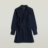 G-STAR Outlet Vestido Wrap Azul oscuro