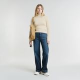 G-STAR Outlet Core Slim Turtle Neck Knitted Sweater White
