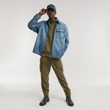 G-STAR Outlet Boxy Flap Pocket Shirt Medium blue
