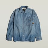 G-STAR Outlet Boxy Flap Pocket Shirt Medium blue