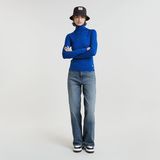 G-STAR Outlet Core Slim Turtle Neck Knitted Sweater Medium blue