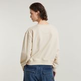 G-STAR Outlet Tape Loose Sweater White