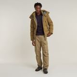 G-STAR Outlet G- Whistler Padded Hooded Jacket 2.0 Brown