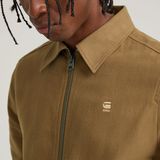 G-STAR Outlet Zip Overshirt Brown