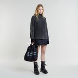 G-STAR Outlet Loose Overdyed Turtle Knitted Sweater Dark blue