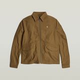 G-STAR Outlet Zip Overshirt Brown