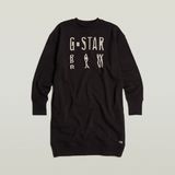G-STAR Outlet Chroma Graphic Sweater Dress Black