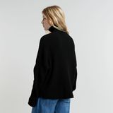 G-STAR Outlet Loose Turtle Knitted Sweater Black