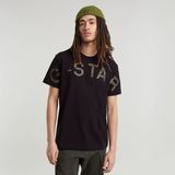 G-STAR Outlet Embro Print T-Shirt Black