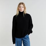 G-STAR Outlet Loose Turtle Knitted Sweater Black
