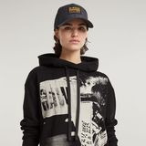G-STAR Outlet Scene Graphic Hoodie Dress Black