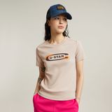 G-STAR Outlet Old Skool Logo Top Pink