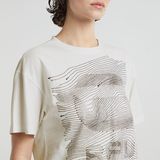 G-STAR Outlet Faux Embro Loose Top White