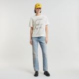 G-STAR Outlet Faux Embro Loose Top White