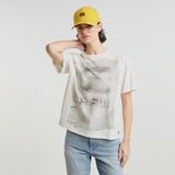 G-STAR Outlet Faux Embro Loose Top White