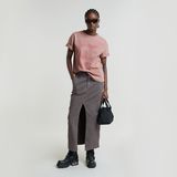 G-STAR Outlet Faux Embro Loose Top Pink