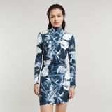 G-STAR Outlet Printed Slim Dress Multi color