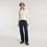 G-STAR Outlet Slim Rib Keyhole Top White
