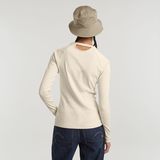 G-STAR Outlet Slim Rib Keyhole Top White