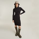 G-STAR Outlet Ergonomic Slim Rib Dress Black