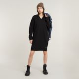 G-STAR Outlet V-Neck Sweater Dress Black