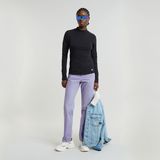 G-STAR Outlet Slim Rib Mock Top Black