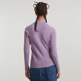 G-STAR Outlet Slim Rib Mock Top Purple