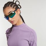 G-STAR Outlet Slim Rib Mock Top Purple
