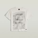 G-STAR Outlet Faux Embro Loose Top White