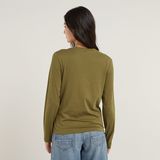 G-STAR Outlet Front Seam Top Green