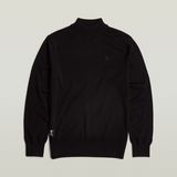 G-STAR Outlet Premium Core Mock Neck Knitted Sweater Black
