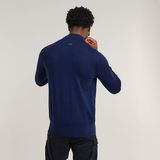 G-STAR Outlet Premium Core Mock Neck Knitted Sweater Dark blue