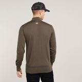 G-STAR Outlet Premium Core Mock Neck Knitted Sweater Brown