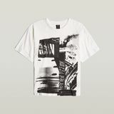 G-STAR Outlet Multi Print Loose Top White